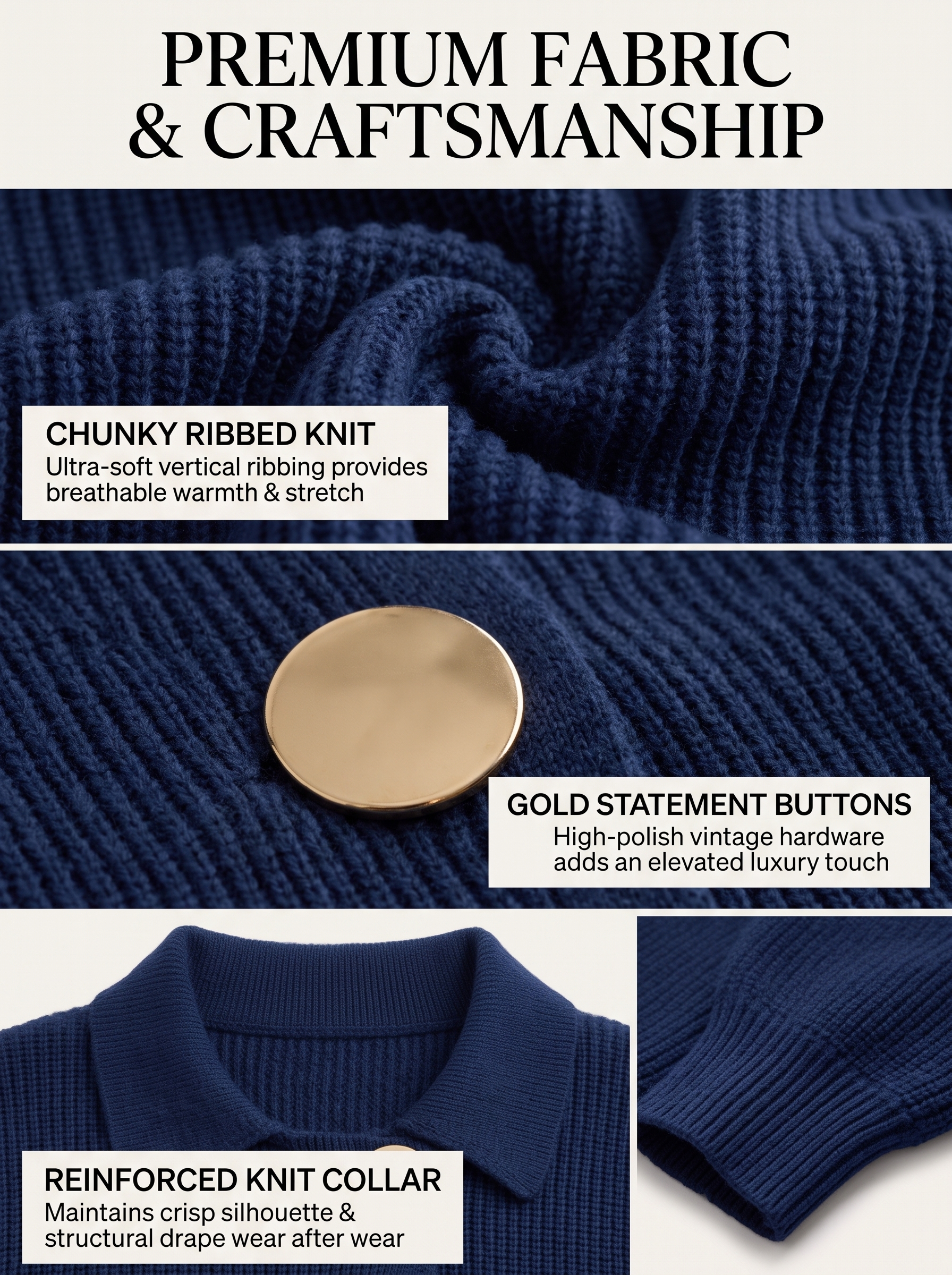 Cardigan Design Highlights and Structure Map