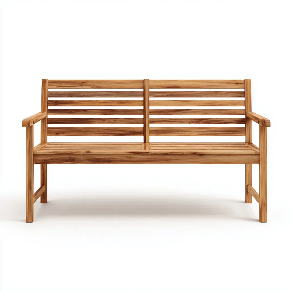 Banc de jardin en bois 150x55x90 cm - brun - style naturel-Novayliving