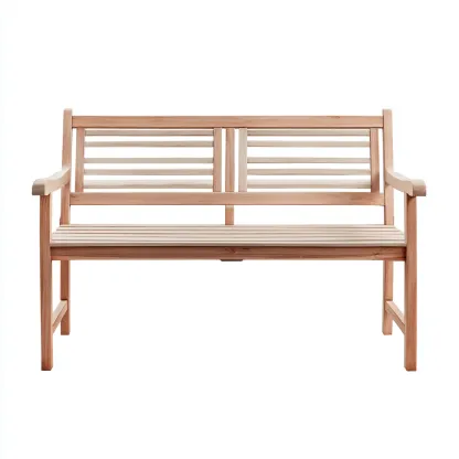 Banc de jardin bois massif 150x60x85 cm - bois - style naturel-Novayliving