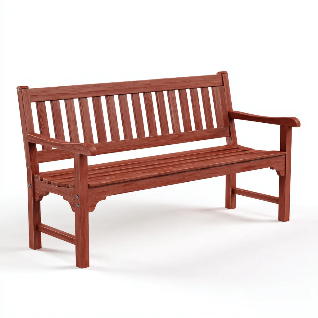 Banc de jardin en bois massif 150x55x85 cm - Brun - Usage extérieur - Style classique-Novayliving