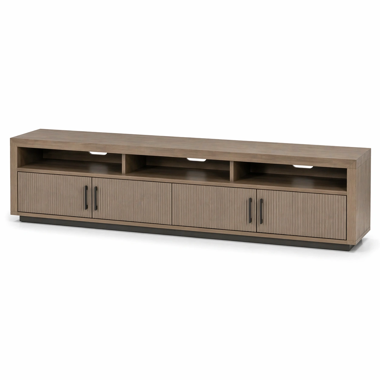Mueble TV grande madera con multiples compartimentos