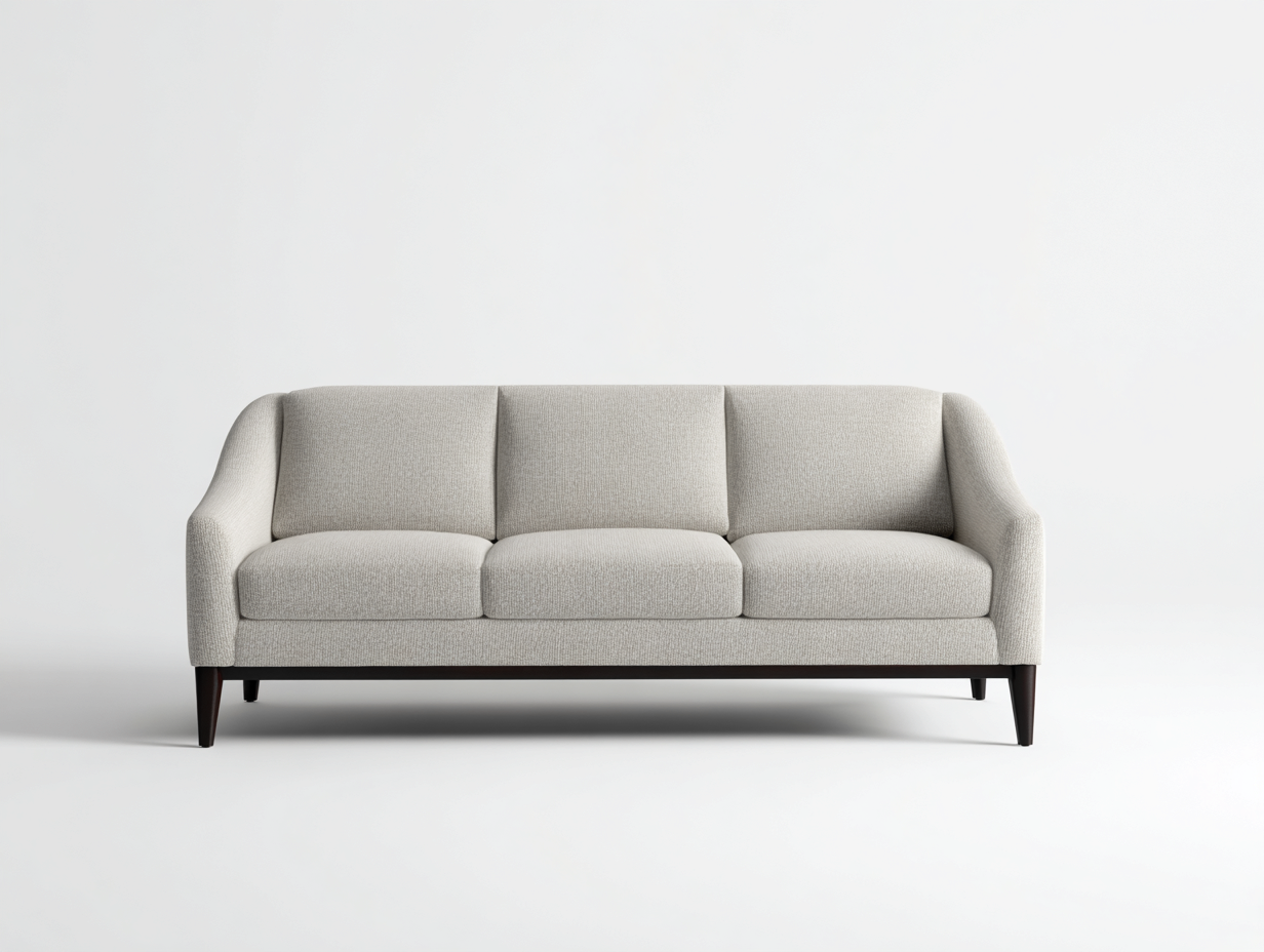 Divani a 3 posti - tessuto - 198x85x82 cm - grigio chiaro - stile moderno-Liriamidecor