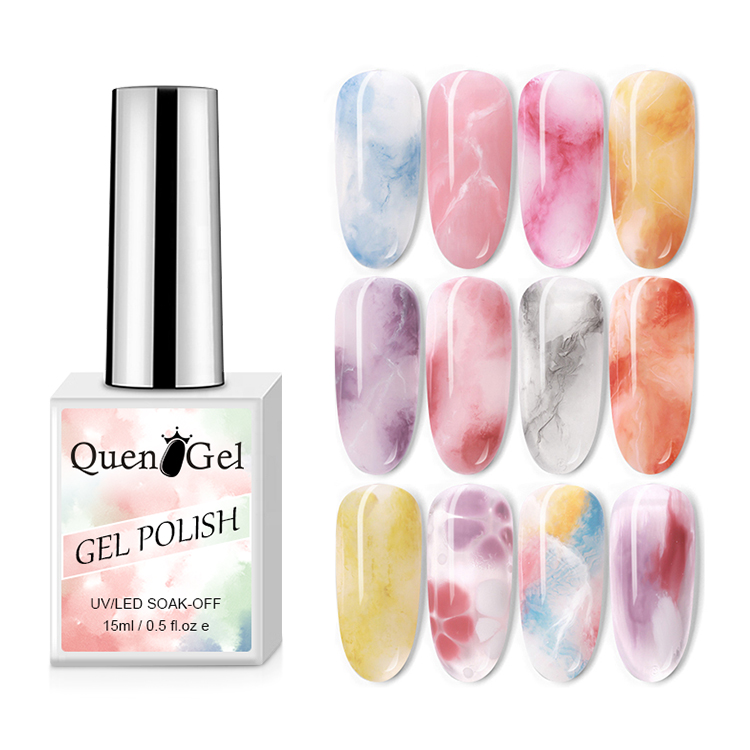 2026 Transparent Gel Polish for Blending/Ombré Effects (Ink/Amber/Watercolor Style)