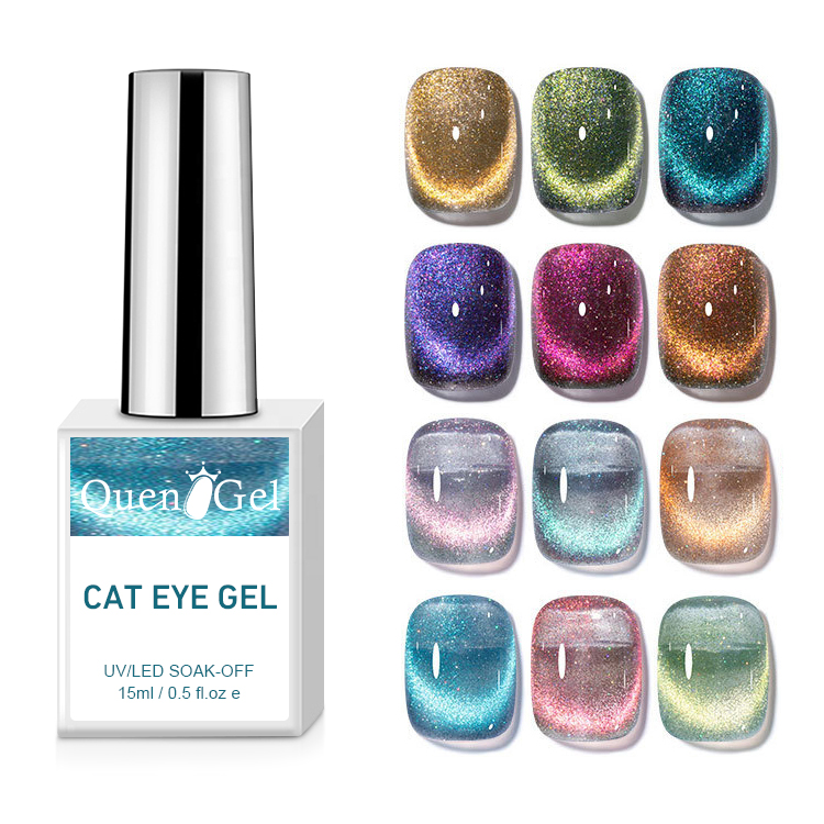 2026 New Trendy "Cat-Eye" Gel Polish: Dynamic Crushed Diamond & Crystal Effect – Popular, Skin-Brightening, and Salon-Exclusive.