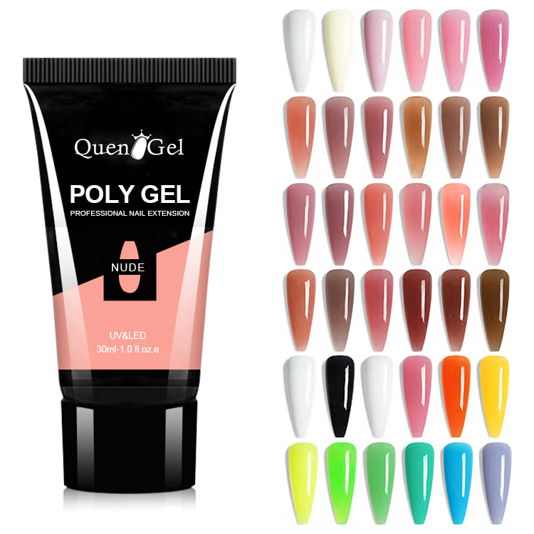 2026 Crystal Nail Extension Gel Kit – Includes Nail Forms for Quick UV/LED Sculpting (No Paper Forms Needed) & Rhinestone Adhesive; Professional Salon Grade