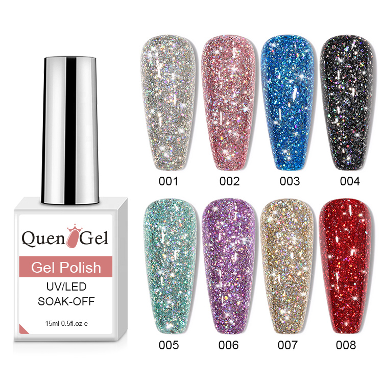 2026 New Arrival: Authentic "Dazzling Galaxy" Gel Polish – Ultra-Sparkly Platinum Starry Sky UV/LED Gel