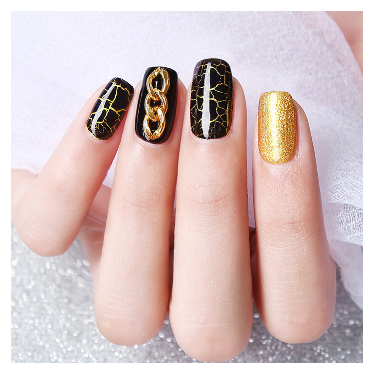 2026 New Crackle Gel Polish Set – Snake-Skin/Cracked Effect UV/LED Gel for Professional Nail Salons