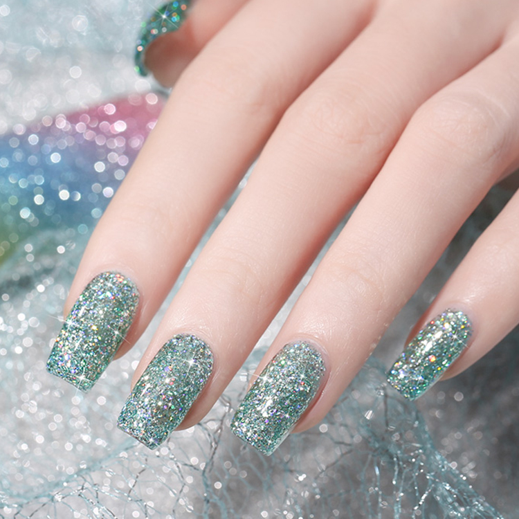 2026 New Arrival: Authentic "Dazzling Galaxy" Gel Polish – Ultra-Sparkly Platinum Starry Sky UV/LED Gel