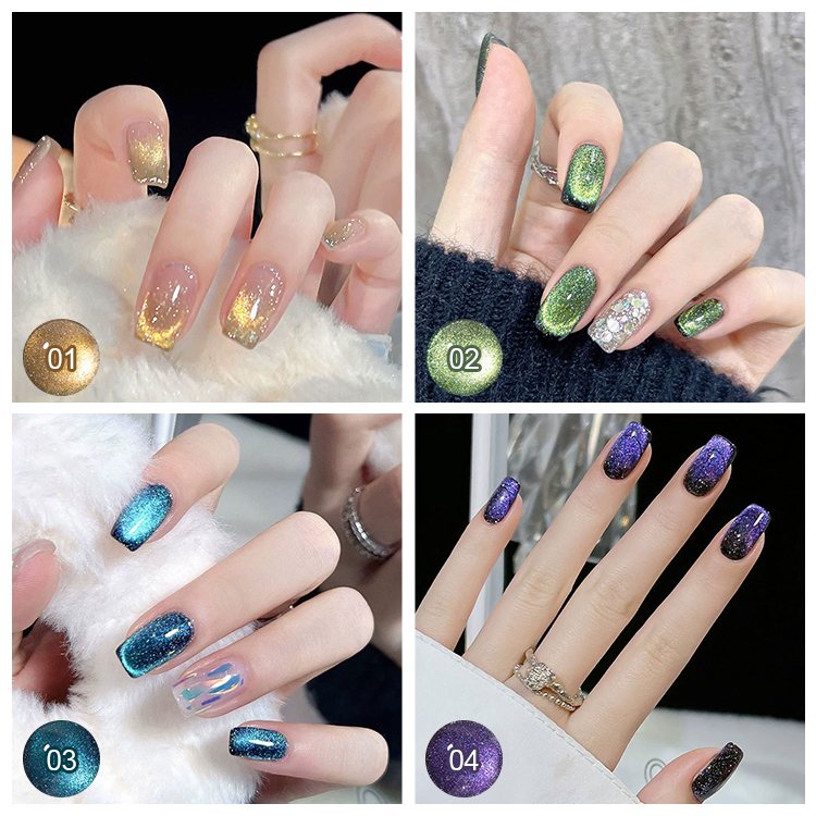 2026 New Trendy "Cat-Eye" Gel Polish: Dynamic Crushed Diamond & Crystal Effect – Popular, Skin-Brightening, and Salon-Exclusive.