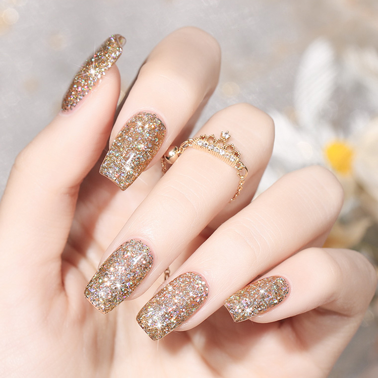 2026 New Arrival: Authentic "Dazzling Galaxy" Gel Polish – Ultra-Sparkly Platinum Starry Sky UV/LED Gel