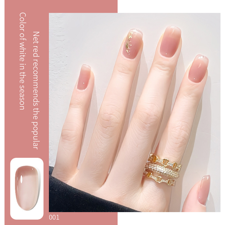 2026 New Collection: Sheer Nude Gel Polish Set – Jelly-Finish UV/LED Gel for Professional Salons