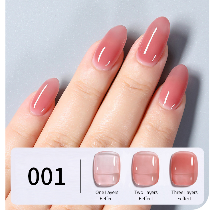 2026 New Collection: Translucent "Ice-Clear" Gel Polish – Salon-Grade UV/LED Curing Gel (Summer Nude Shades)