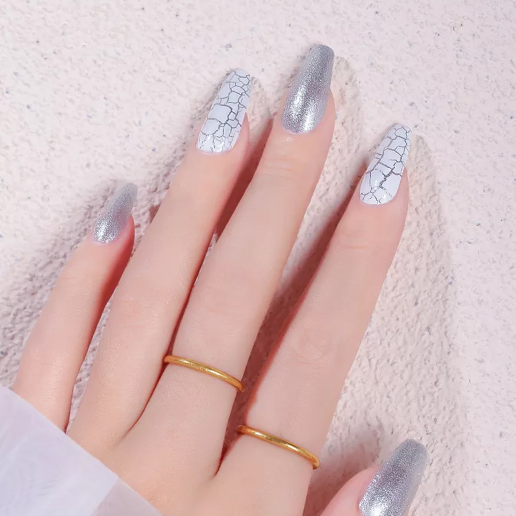 2026 New Crackle Gel Polish Set – Snake-Skin/Cracked Effect UV/LED Gel for Professional Nail Salons