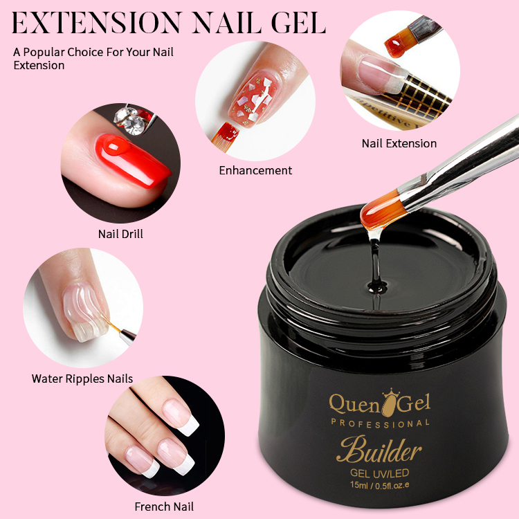 2026 Professional Nail Salon Extension Gel – Pain-Free UV/LED Gel, Multifunctional Sculpting Gel; Clear, Strengthening, Suitable for Shells & Rhinestones, Long-Lasting.