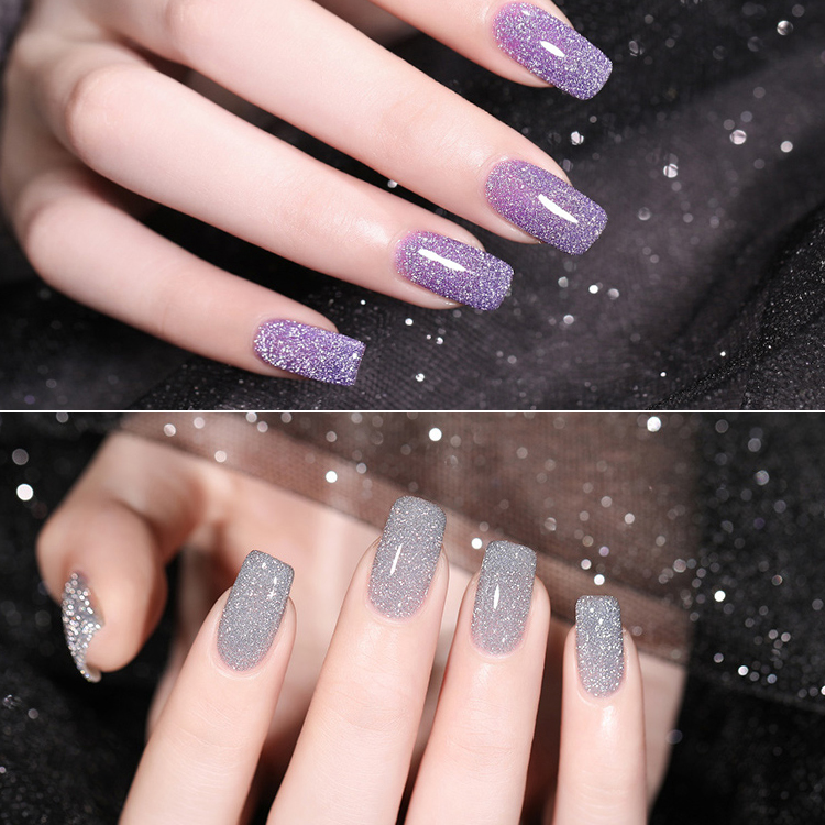 2026 New Viral "Crushed Diamond" Gel Polish: Ultra-Shimmering, High-Gloss Crystal Finish—Perfect for a Dazzling Party Look