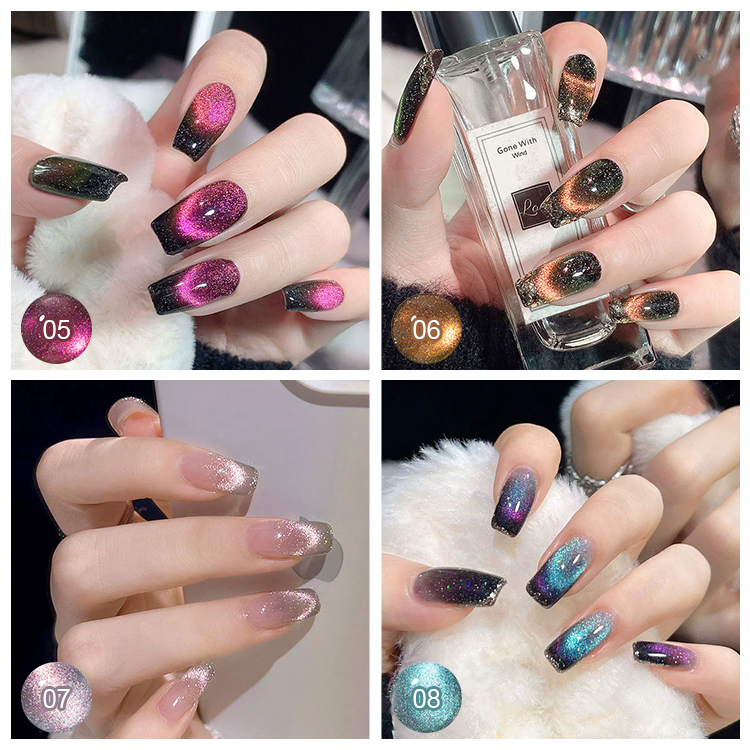 2026 New Trendy "Cat-Eye" Gel Polish: Dynamic Crushed Diamond & Crystal Effect – Popular, Skin-Brightening, and Salon-Exclusive.