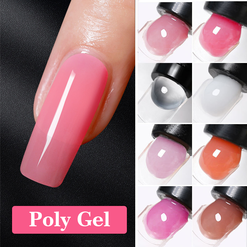 2026 Nail Extension Gel Kit: Quick-Sculpting UV/LED Gel for Nail Forms (No Paper Forms Needed) & Rhinestone Adhesive