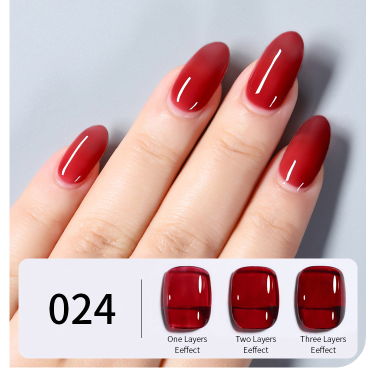 2026 New Collection: Translucent "Ice-Clear" Gel Polish – Salon-Grade UV/LED Curing Gel (Summer Nude Shades)
