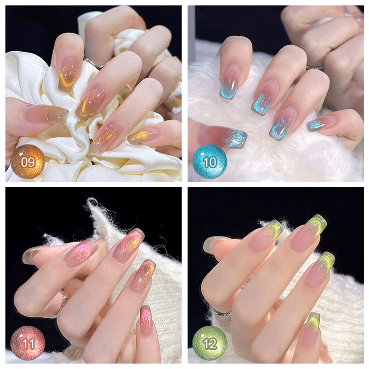 2026 New Trendy "Cat-Eye" Gel Polish: Dynamic Crushed Diamond & Crystal Effect – Popular, Skin-Brightening, and Salon-Exclusive.