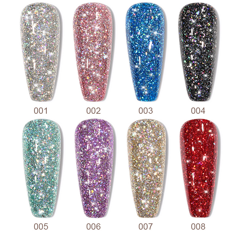 2026 New Arrival: Authentic "Dazzling Galaxy" Gel Polish – Ultra-Sparkly Platinum Starry Sky UV/LED Gel
