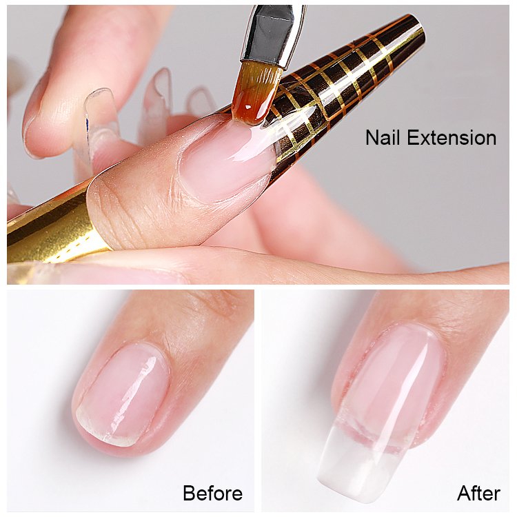 2026 Professional Nail Salon Extension Gel – Pain-Free UV/LED Gel, Multifunctional Sculpting Gel; Clear, Strengthening, Suitable for Shells & Rhinestones, Long-Lasting.