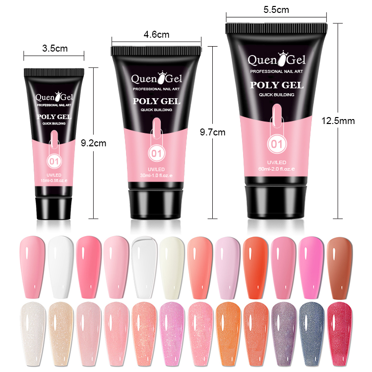 2026 Nail Extension Gel Kit: Quick-Sculpting UV/LED Gel for Nail Forms (No Paper Forms Needed) & Rhinestone Adhesive