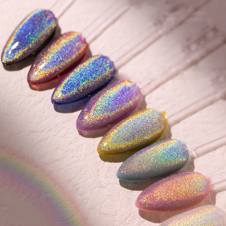 2026 Rainbow Cat-Eye Gel Polish: New Autumn/Winter Collection – Viral Hit Featuring Intense Laser Sparkle and Brilliant, Versatile Crystal Cat-Eye Effects.