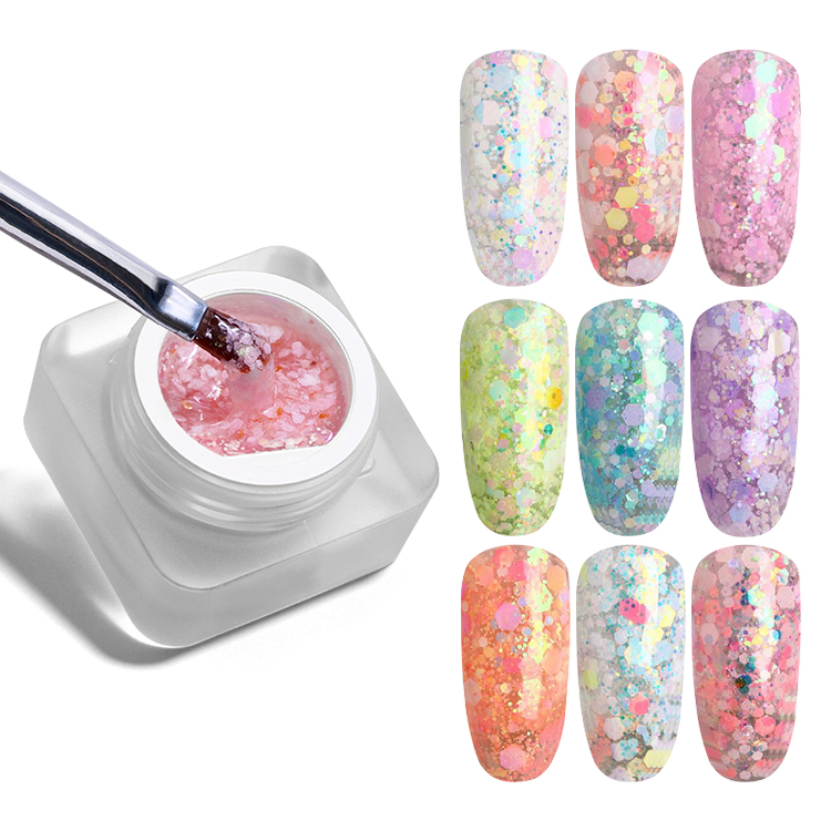2026 Marshmallow Starry Glitter Gel