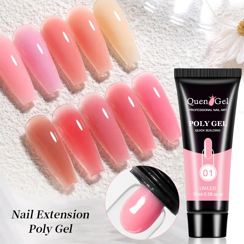 2026 Nail Extension Gel Kit: Quick-Sculpting UV/LED Gel for Nail Forms (No Paper Forms Needed) & Rhinestone Adhesive