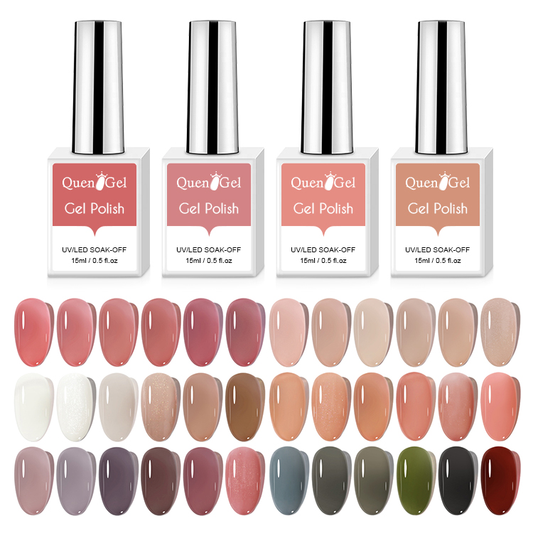 2026 New KaSi Ice-Translucent Nude Gel Polish – Trendy Spring/Summer "Jade-Like" Jelly Pink for Manicures