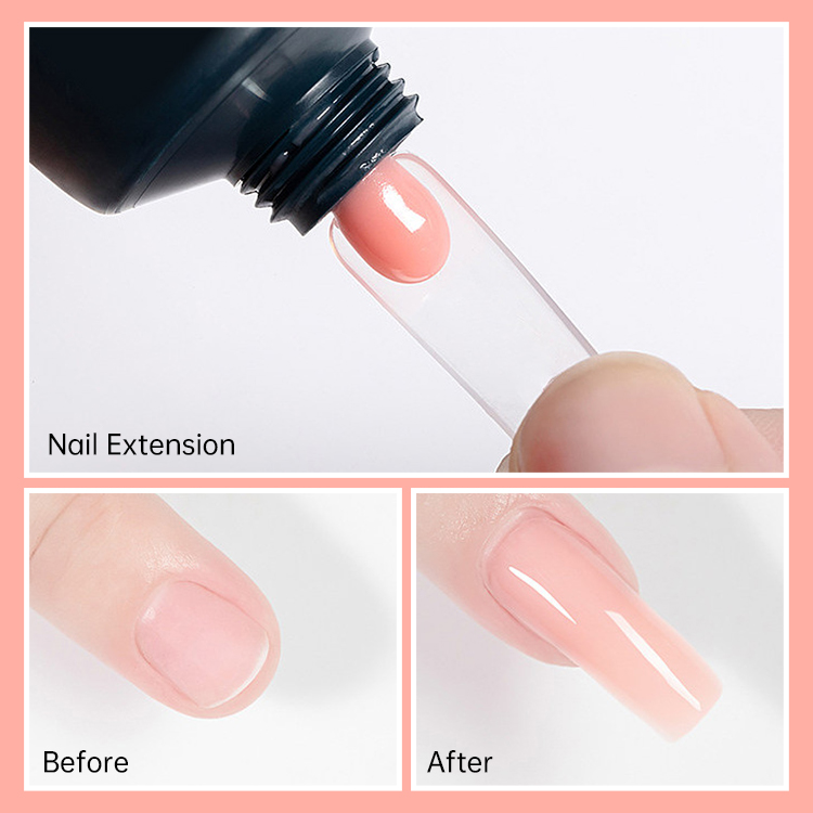 2026 New Crystal Nail Extension Gel Kit with Nail Forms for Quick UV/LED Sculpting
