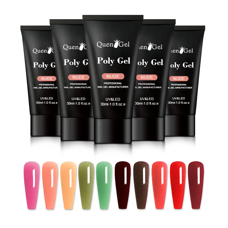 2026 New Crystal Nail Extension Gel Kit with Nail Forms for Quick UV/LED Sculpting