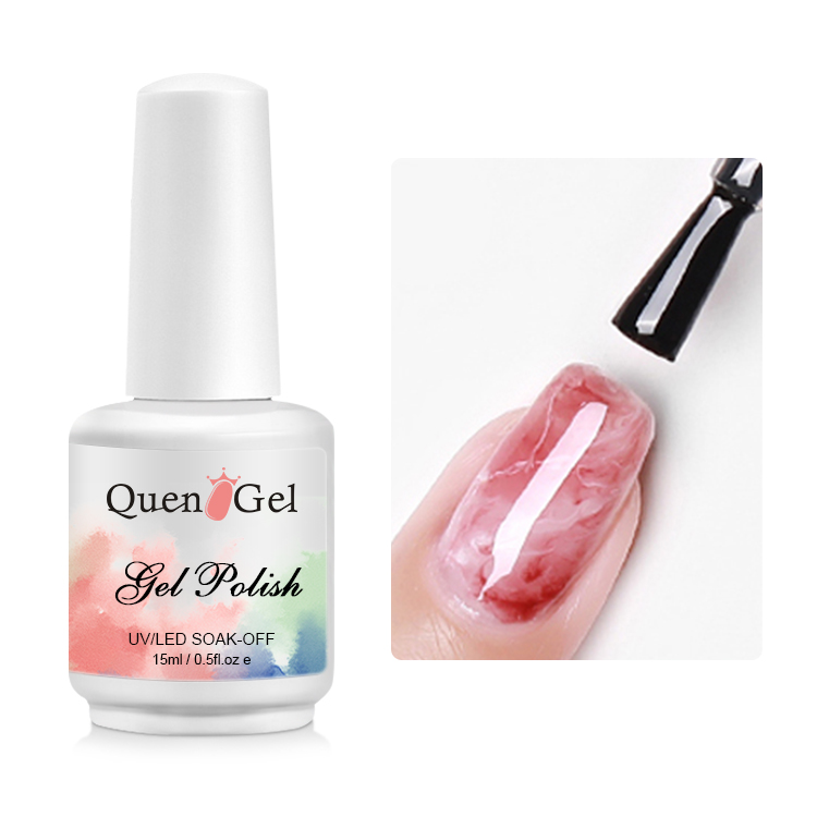 2026 New Japanese-Style Transparent Marble-Effect Blending Gel for Nail Art (Gradient/Smudge Polish)