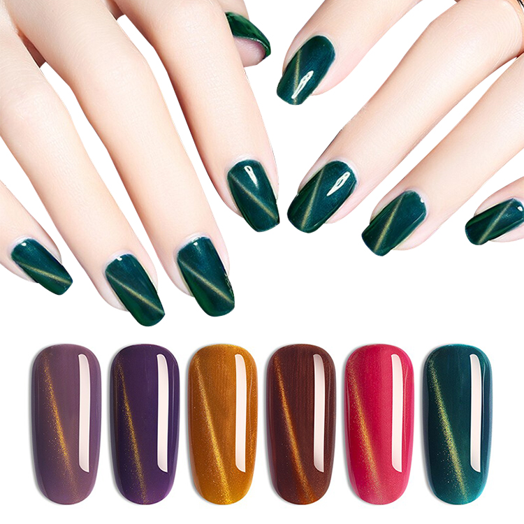 2026 Cat-Eye Gel Polish & Magnet Set – Skin-Brightening Effect, Barbie-Style Gel, 3D Gradient Starry Sky Cat-Eye Gel