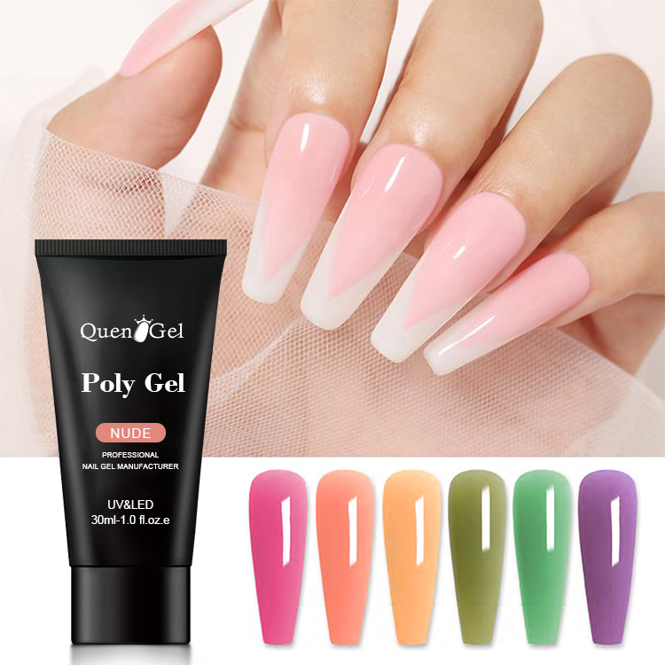 2026 New Crystal Nail Extension Gel Kit with Nail Forms for Quick UV/LED Sculpting