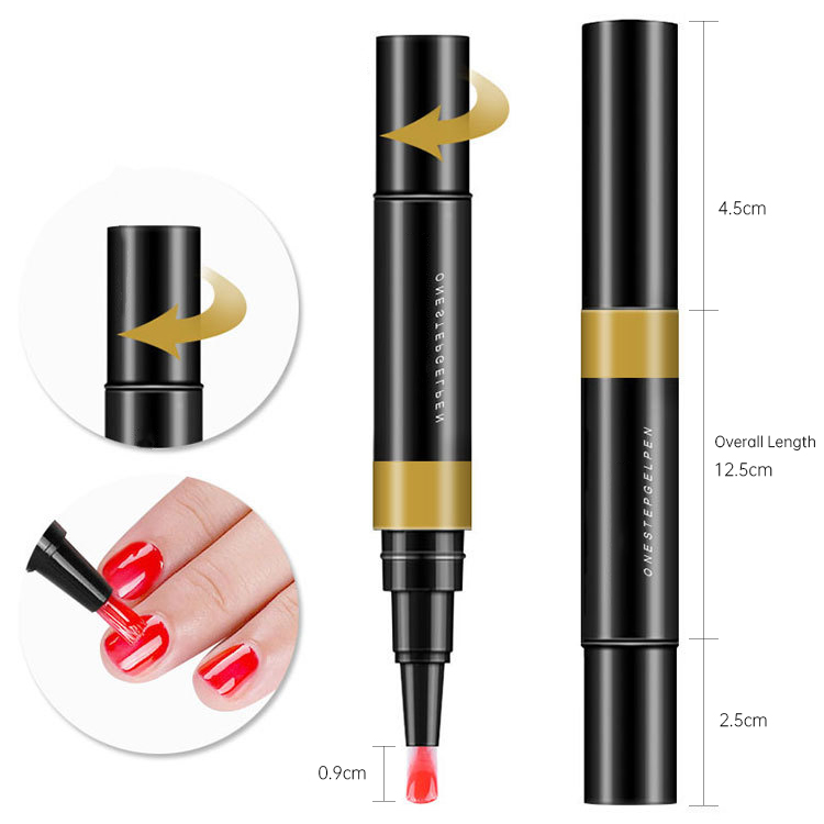 2026 3-in-1 One-Step Gel Nail Polish Pen (No Base or Top Coat Needed) – Time-Saving, Easy-to-Use UV/LED Gel Set