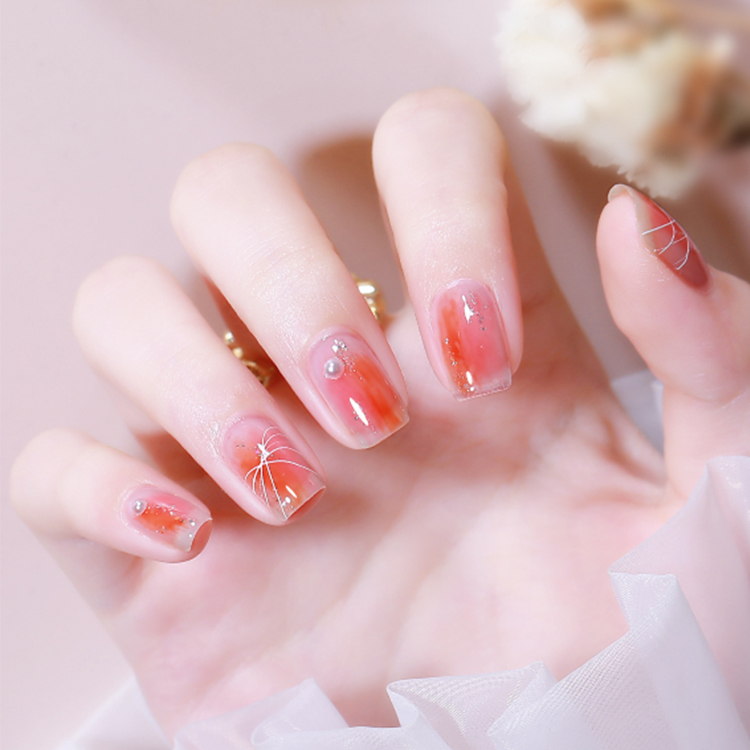 2026 New Japanese-Style Transparent Marble-Effect Blending Gel for Nail Art (Gradient/Smudge Polish)