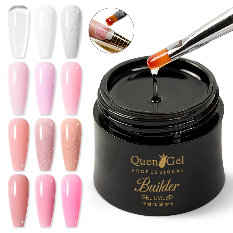 2026 Professional Nail Salon Extension Gel – Pain-Free UV/LED Gel, Multifunctional Sculpting Gel; Clear, Strengthening, Suitable for Shells & Rhinestones, Long-Lasting.