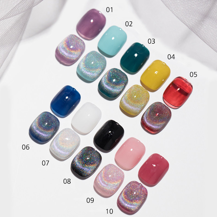 2026 Rainbow Cat-Eye Gel Polish: New Autumn/Winter Collection – Viral Hit Featuring Intense Laser Sparkle and Brilliant, Versatile Crystal Cat-Eye Effects.