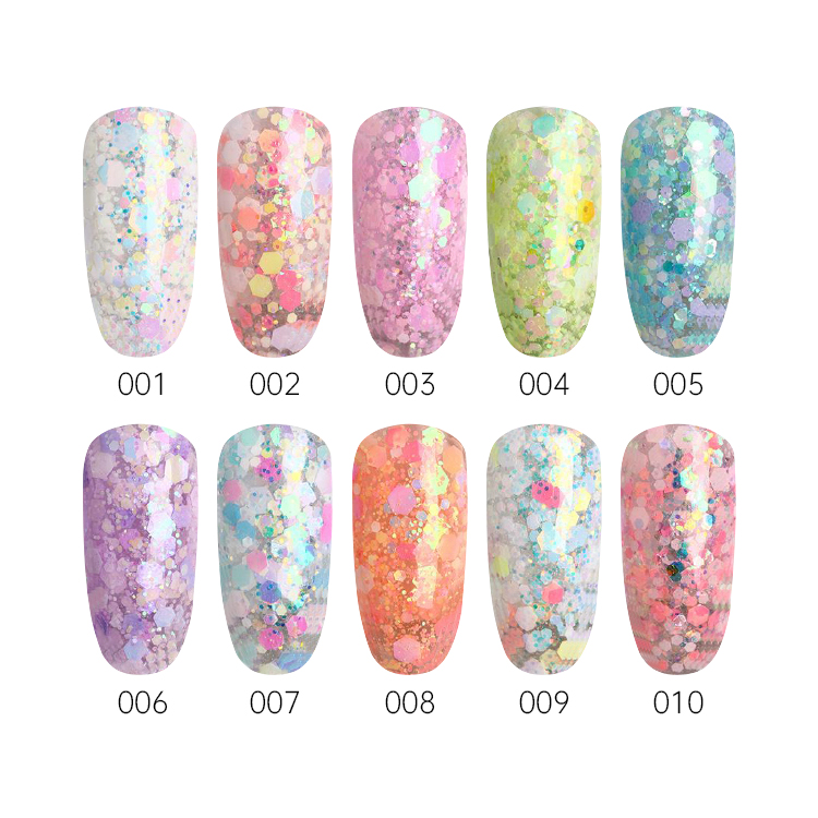 2026 Marshmallow Starry Glitter Gel