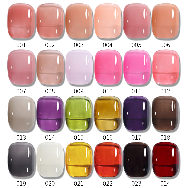 2026 New Collection: Translucent "Ice-Clear" Gel Polish – Salon-Grade UV/LED Curing Gel (Summer Nude Shades)