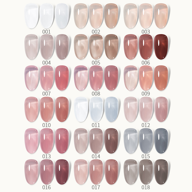 2026 New Trending "Ice-Cool" Skin-Flattering & Brightening Gel Polish – Sheer Summer Nude Collection