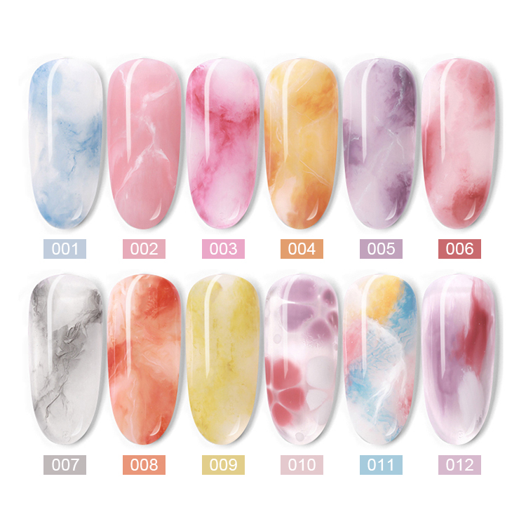 2026 Transparent Gel Polish for Blending/Ombré Effects (Ink/Amber/Watercolor Style)