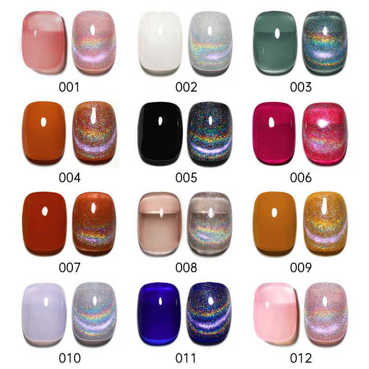 2026 New Viral "Rainbow Cat-Eye" Gel Polish: Versatile, Iridescent, and Holographic Crystal-Effect Nail Art