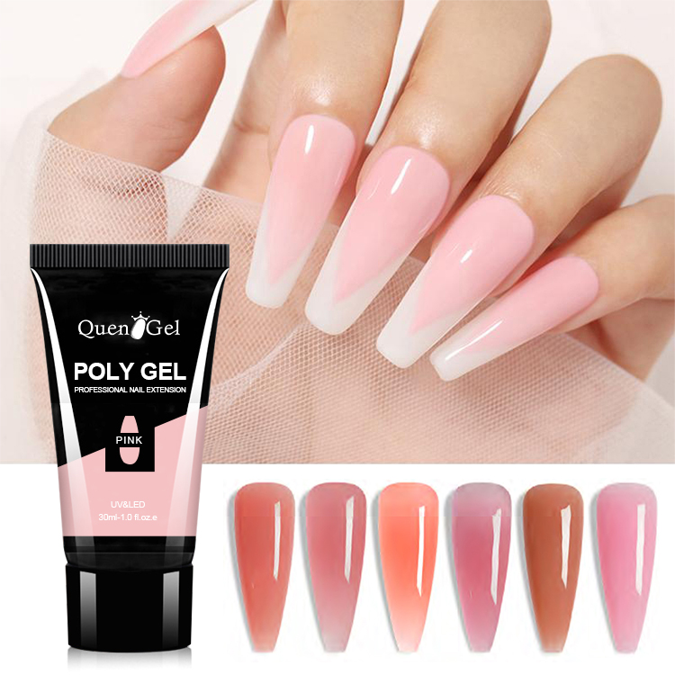2026 Crystal Nail Extension Gel Kit – Includes Nail Forms for Quick UV/LED Sculpting (No Paper Forms Needed) & Rhinestone Adhesive; Professional Salon Grade