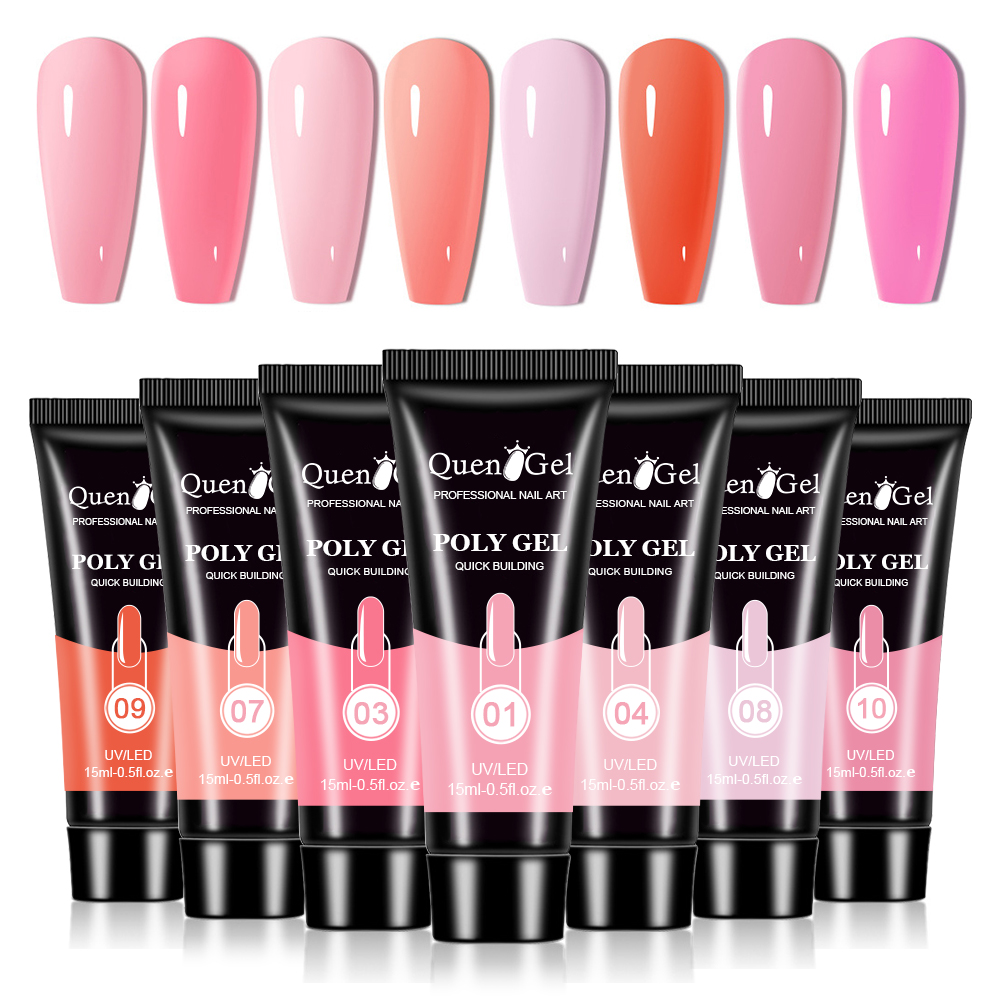 2026 Nail Extension Gel Kit: Quick-Sculpting UV/LED Gel for Nail Forms (No Paper Forms Needed) & Rhinestone Adhesive