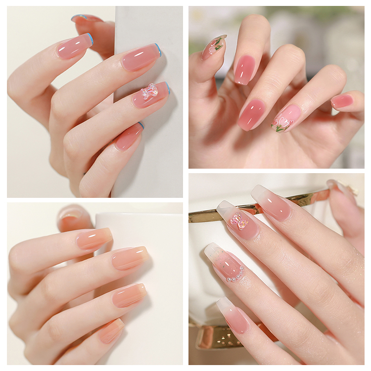 2026 New KaSi Ice-Translucent Nude Gel Polish – Trendy Spring/Summer "Jade-Like" Jelly Pink for Manicures