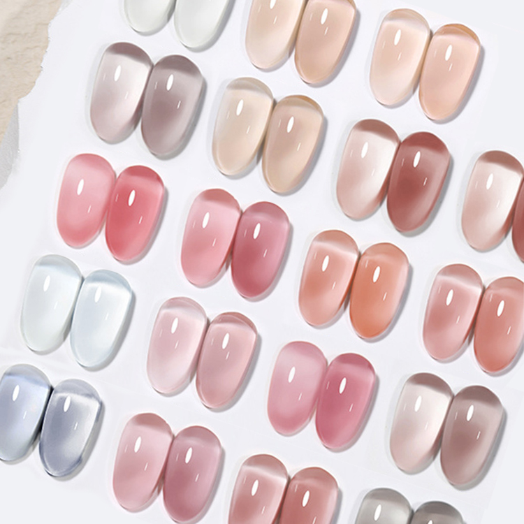 2026 New Trending "Ice-Cool" Skin-Flattering & Brightening Gel Polish – Sheer Summer Nude Collection