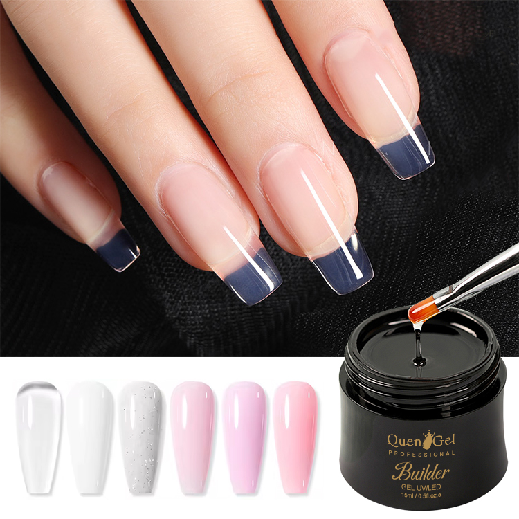 2026 Professional Nail Salon Extension Gel – Pain-Free UV/LED Gel, Multifunctional Sculpting Gel; Clear, Strengthening, Suitable for Shells & Rhinestones, Long-Lasting.