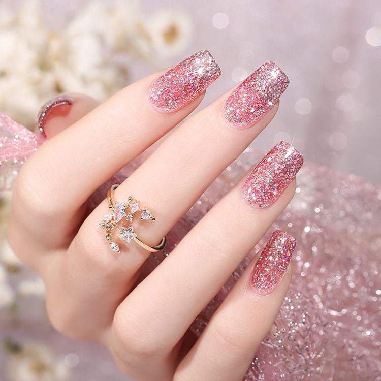 2026 New Arrival: Authentic "Dazzling Galaxy" Gel Polish – Ultra-Sparkly Platinum Starry Sky UV/LED Gel